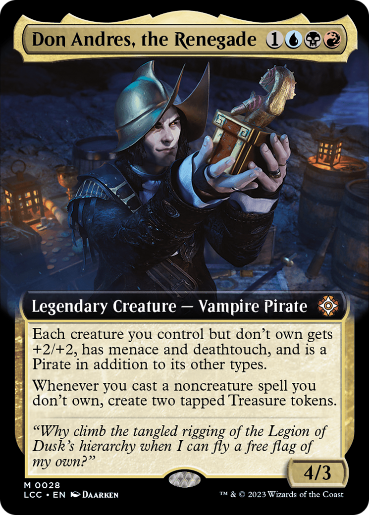 Don Andres, the Renegade (Extended Art) [The Lost Caverns of Ixalan Commander] | Galaxy Games LLC