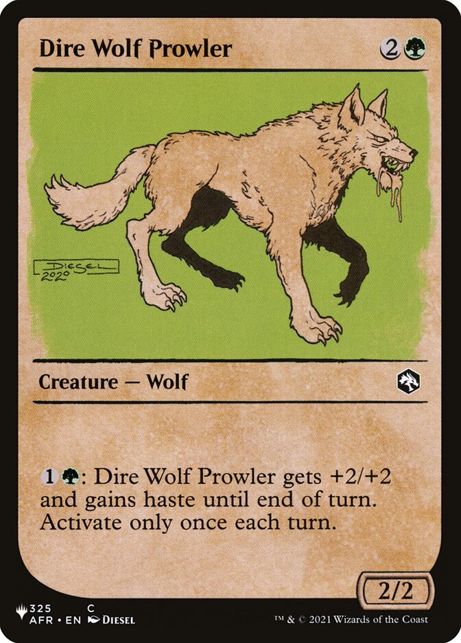 Dire Wolf Prowler (Showcase) [The List] | Galaxy Games LLC