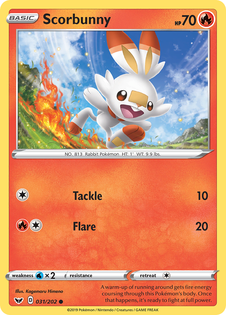 Scorbunny (031/202) [Sword & Shield: Base Set] | Galaxy Games LLC