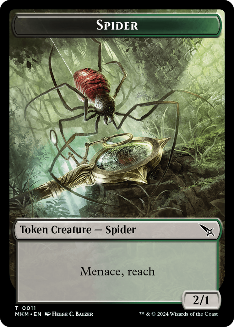 Spider Token [Murders at Karlov Manor Tokens] | Galaxy Games LLC