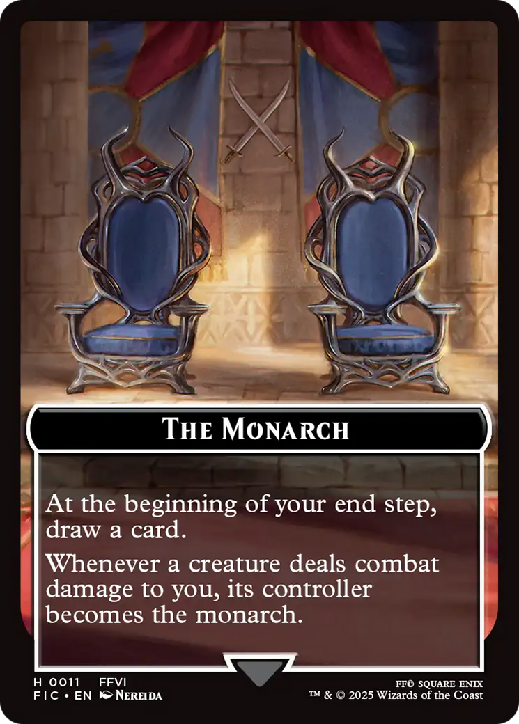 The Blackjack // The Monarch Double-Sided Token [FINAL FANTASY Commander Tokens] | Galaxy Games LLC