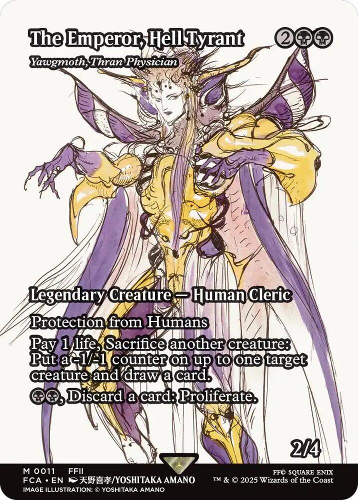 The Emperor, Hell Tyrant - Yawgmoth, Thran Physician (Showcase) [FINAL FANTASY : Through the Ages] | Galaxy Games LLC