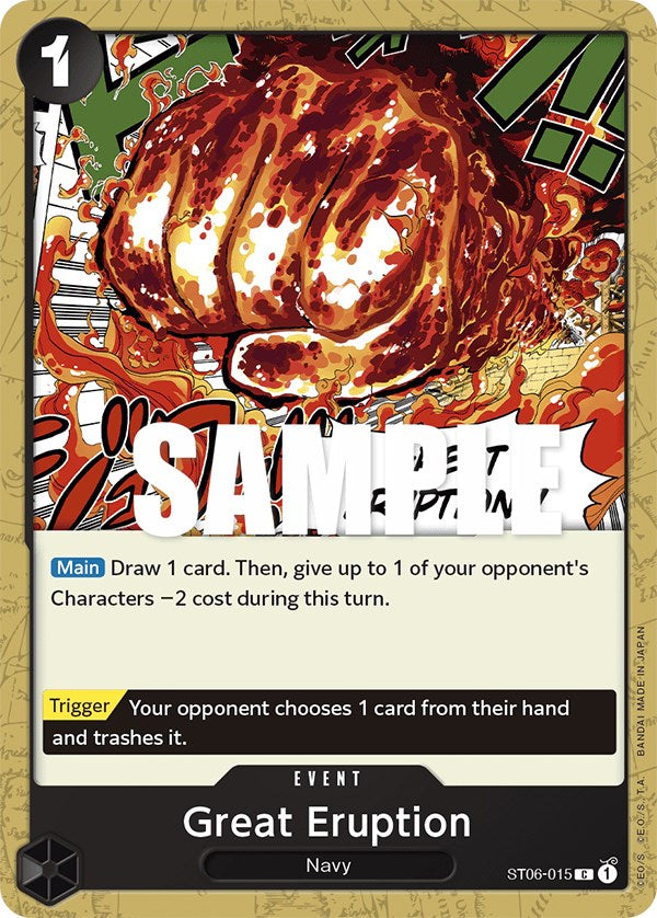 Great Eruption [Starter Deck: Absolute Justice] | Galaxy Games LLC