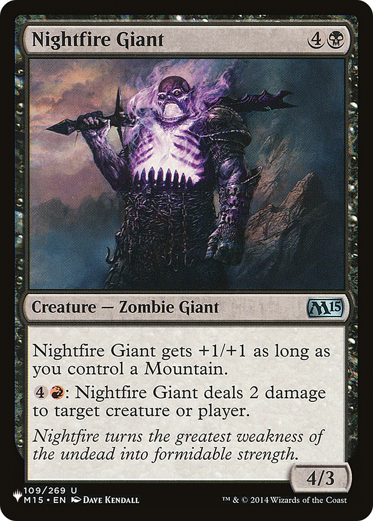 Nightfire Giant [The List Reprints] | Galaxy Games LLC