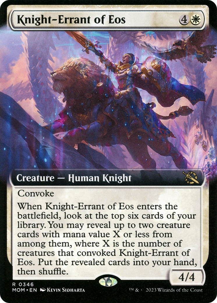 Knight-Errant of Eos (Extended Art) [March of the Machine] | Galaxy Games LLC