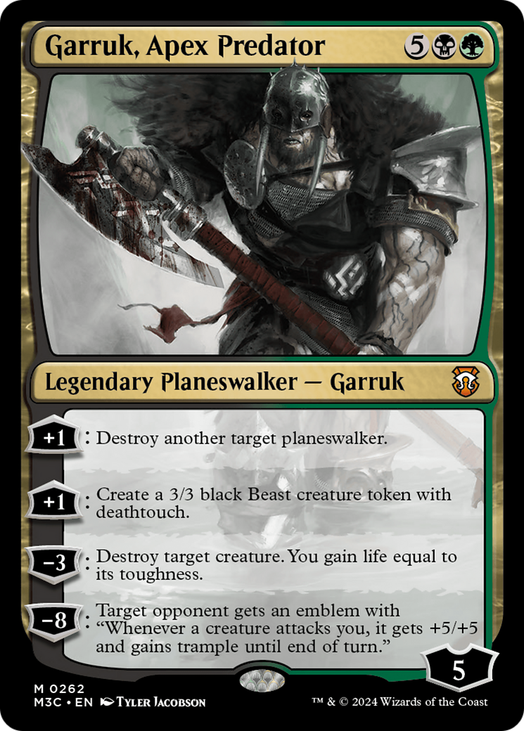 Garruk, Apex Predator (Ripple Foil) [Modern Horizons 3 Commander] | Galaxy Games LLC