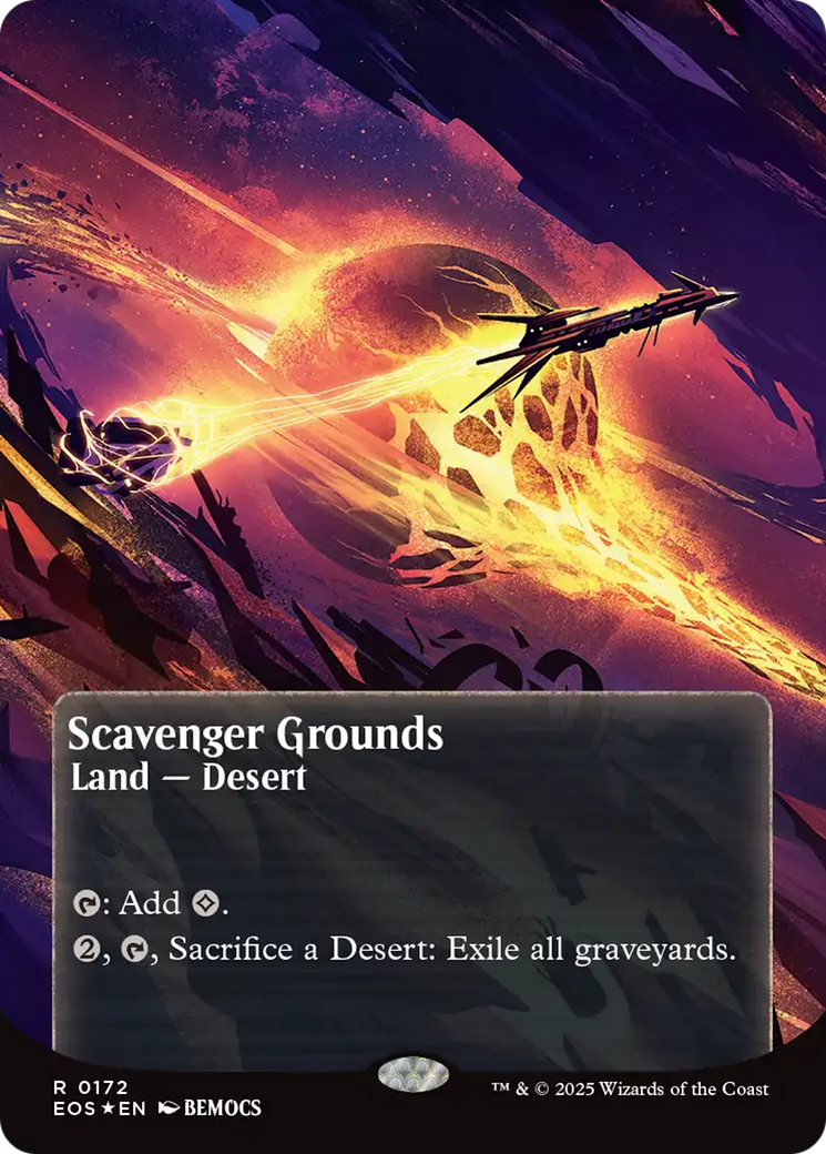 Scavenger Grounds (0172) (Borderless) (Galaxy Foil) [Edge of Eternities: Stellar Sights] | Galaxy Games LLC