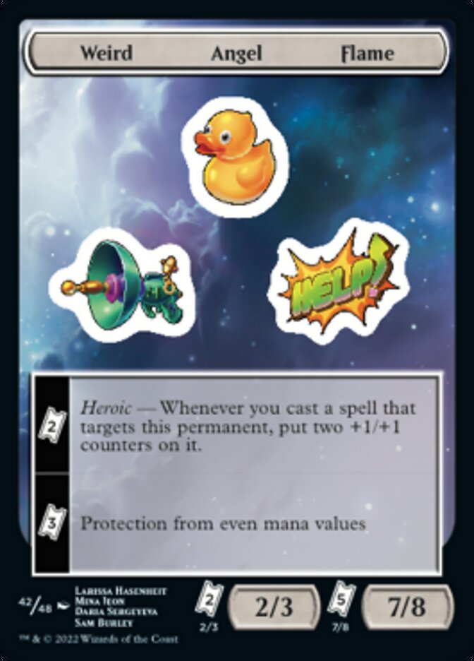 Weird Angel Flame [Unfinity Stickers] | Galaxy Games LLC