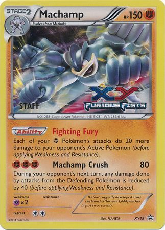 Machamp (XY13) (Staff) [XY: Black Star Promos] | Galaxy Games LLC