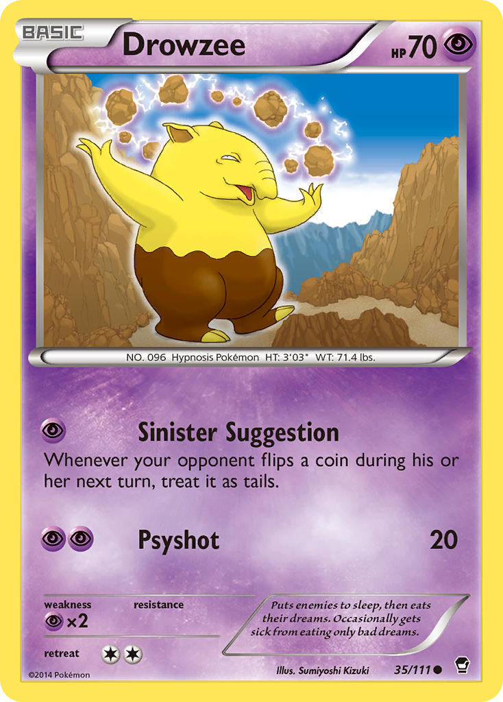 Drowzee (35/111) [XY: Furious Fists] | Galaxy Games LLC