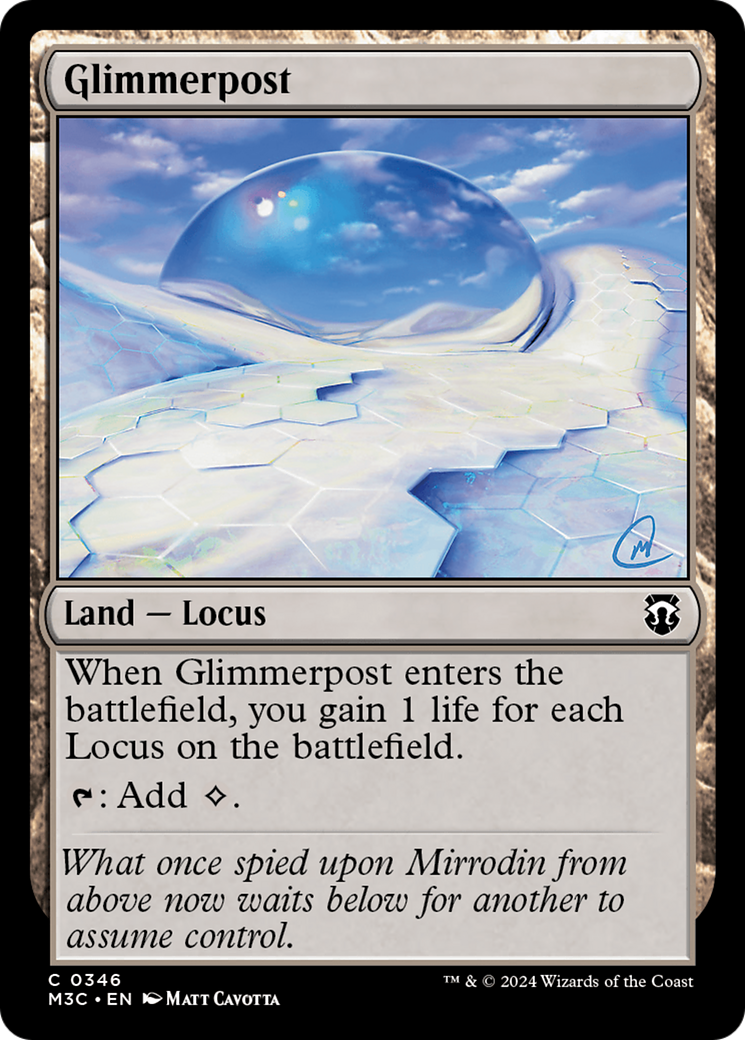 Glimmerpost (Ripple Foil) [Modern Horizons 3 Commander] | Galaxy Games LLC