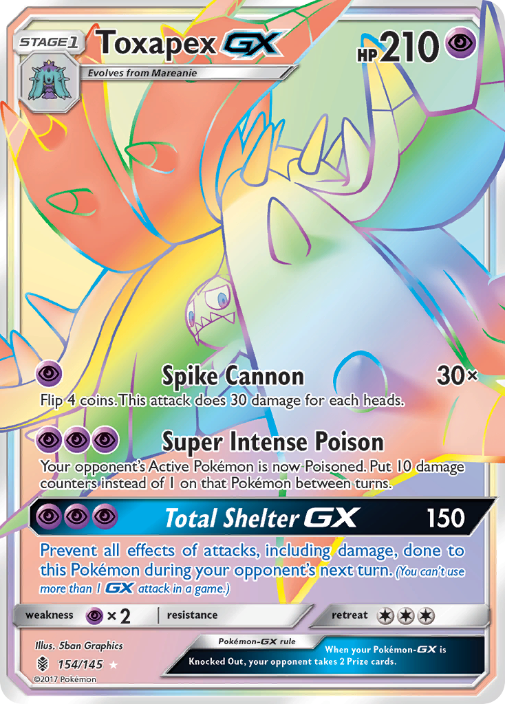 Toxapex GX (154/145) [Sun & Moon: Guardians Rising] | Galaxy Games LLC