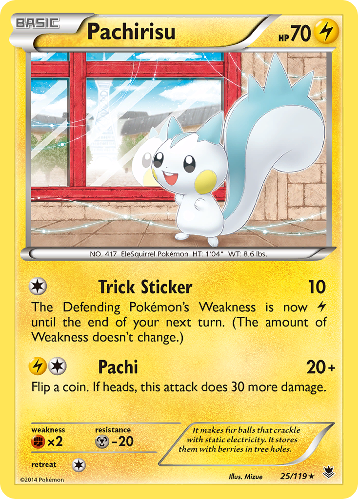 Pachirisu (25/119) [XY: Phantom Forces] | Galaxy Games LLC