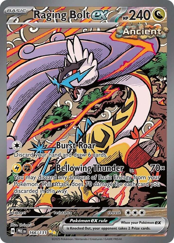 Raging Bolt ex (166/131) [Scarlet & Violet: Prismatic Evolutions] | Galaxy Games LLC