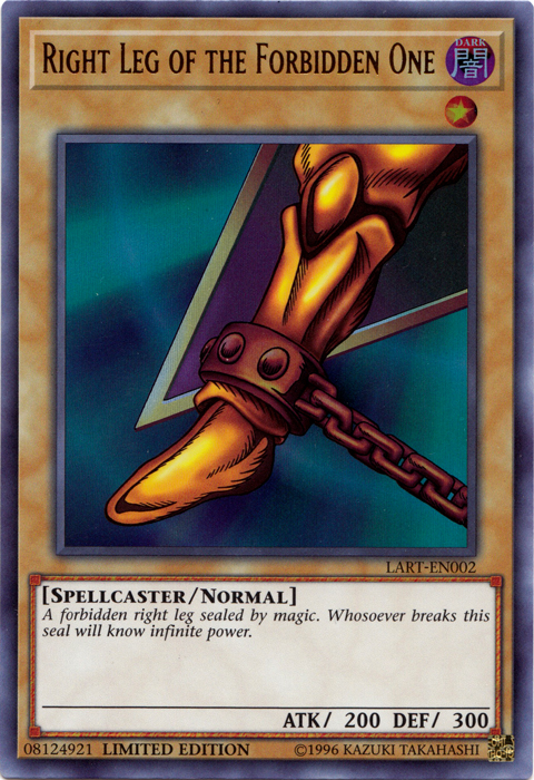 Right Leg of the Forbidden One [LART-EN002] Ultra Rare | Galaxy Games LLC