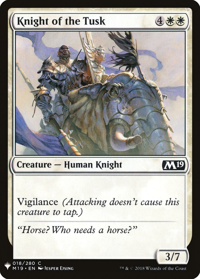 Knight of the Tusk [Mystery Booster] | Galaxy Games LLC