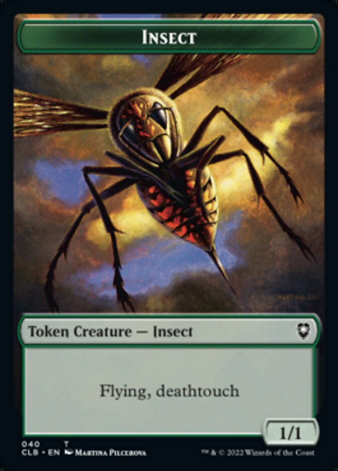 Spider // Insect Double-Sided Token [Commander Legends: Battle for Baldur's Gate Tokens] | Galaxy Games LLC