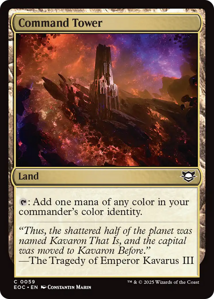 Command Tower [Edge of Eternities Commander] | Galaxy Games LLC