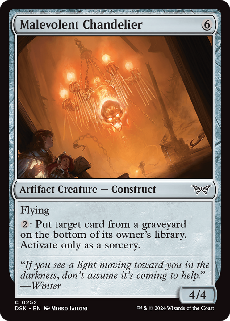 Malevolent Chandelier [Duskmourn: House of Horror] | Galaxy Games LLC