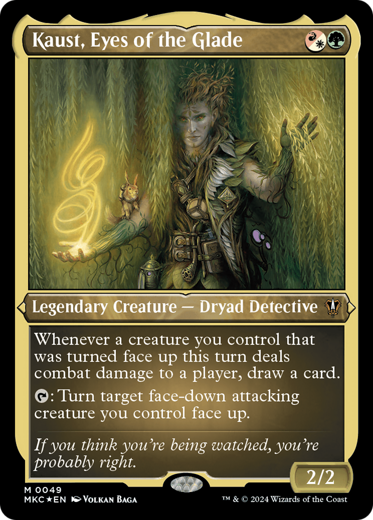 Kaust, Eyes of the Glade (Display Commander) [Murders at Karlov Manor Commander] | Galaxy Games LLC