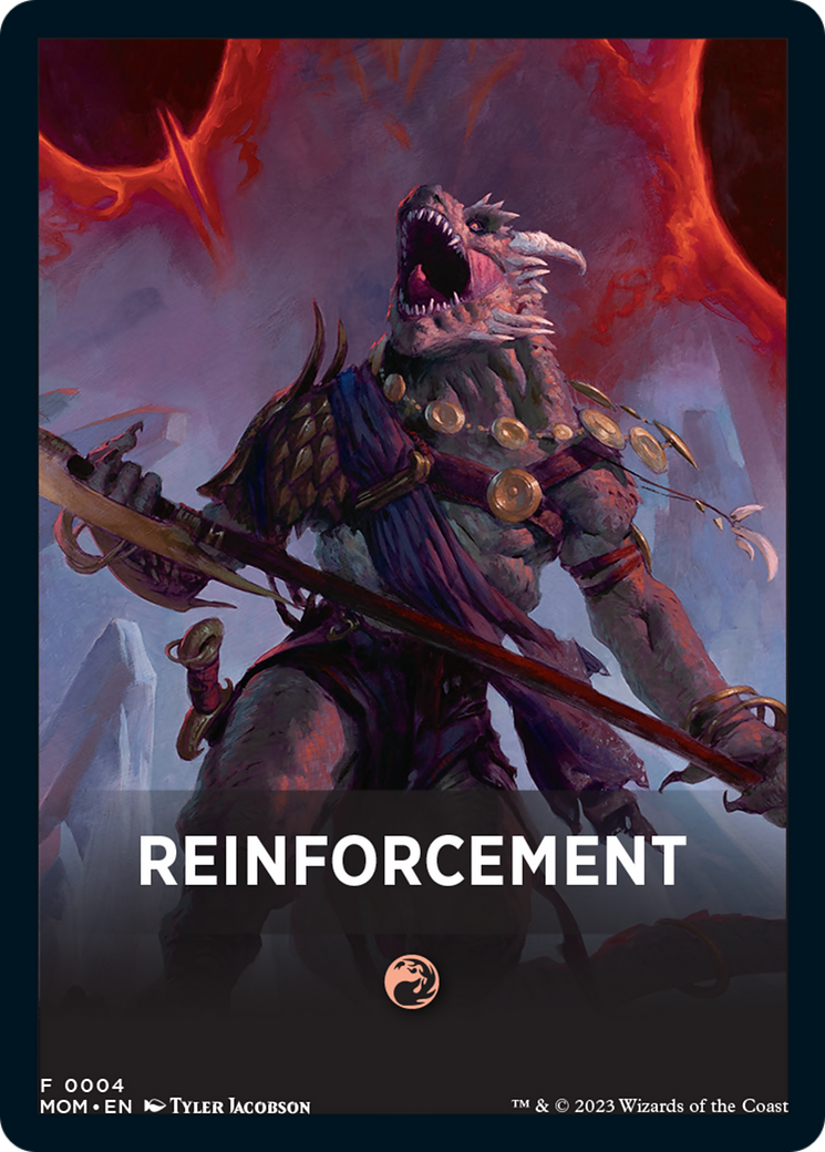 Reinforcement Theme Card [March of the Machine Tokens] | Galaxy Games LLC