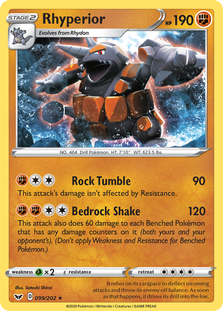 Rhyperior (099/202) [Sword & Shield: Base Set] | Galaxy Games LLC