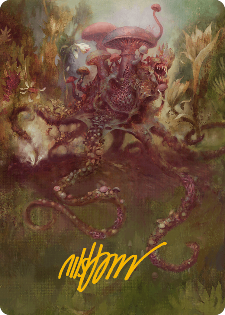 Sowing Mycospawn Art Card (Gold-Stamped Signature) [Modern Horizons 3 Art Series] | Galaxy Games LLC