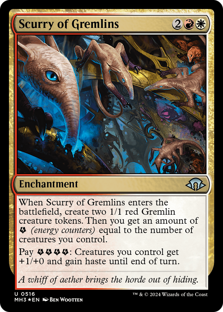 Scurry of Gremlins (Ripple Foil) [Modern Horizons 3] | Galaxy Games LLC