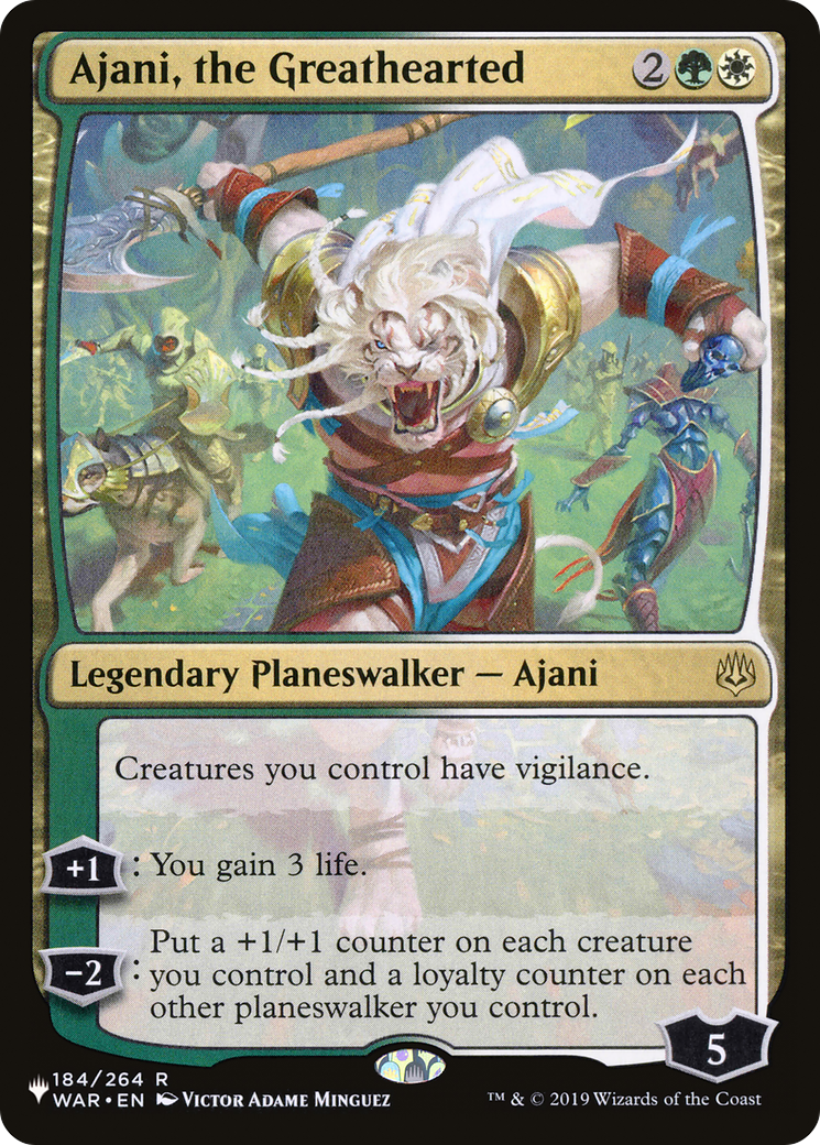 Ajani, the Greathearted [The List] | Galaxy Games LLC