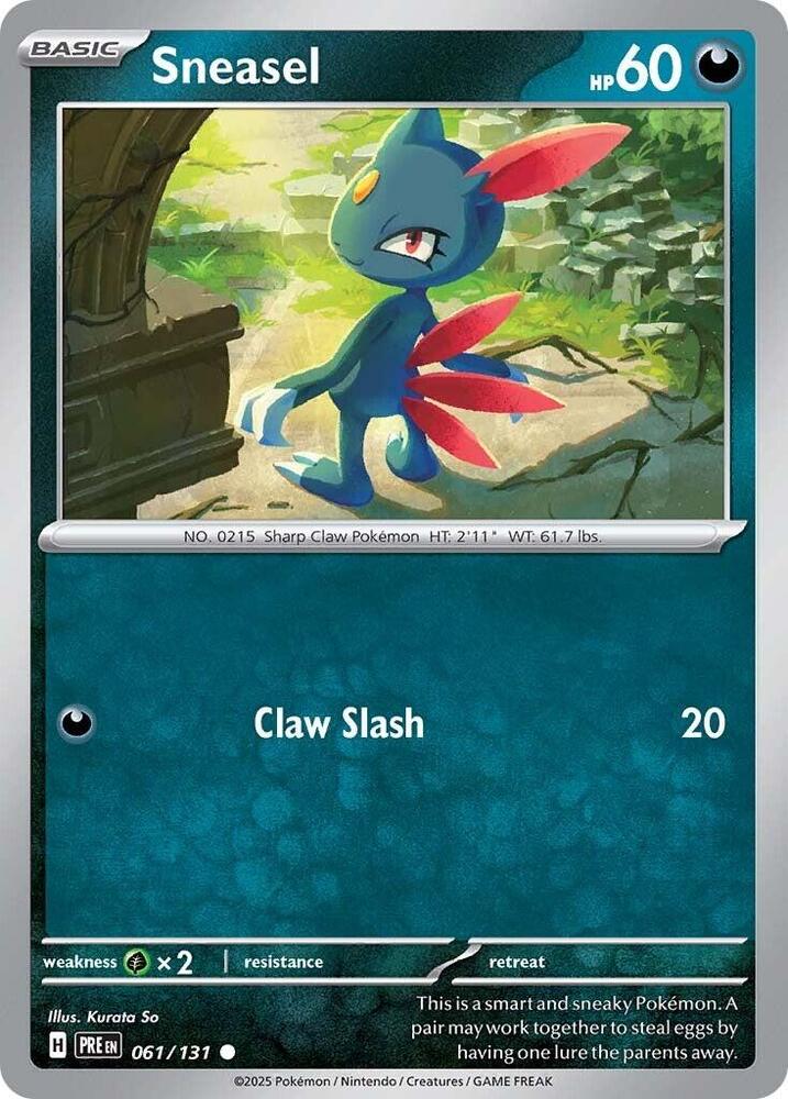 Sneasel (061/131) [Scarlet & Violet: Prismatic Evolutions] | Galaxy Games LLC