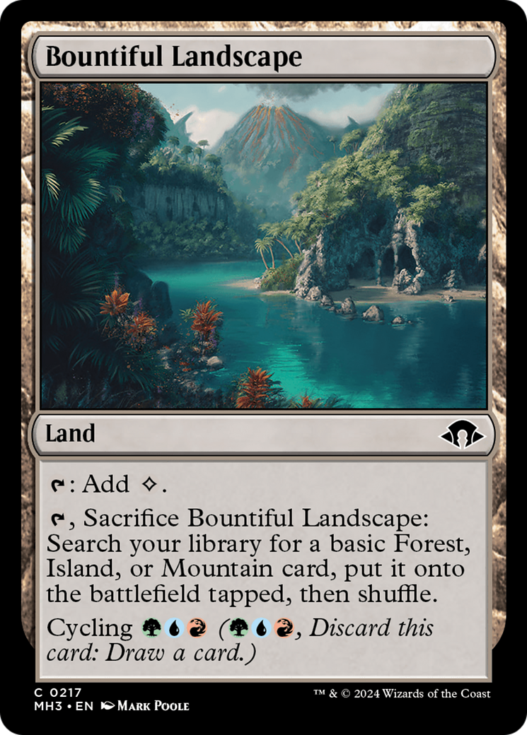 Bountiful Landscape [Modern Horizons 3] | Galaxy Games LLC