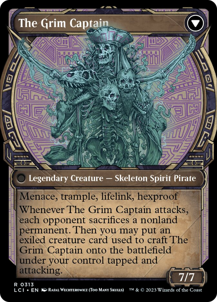 Throne of the Grim Captain // The Grim Captain (Showcase) [The Lost Caverns of Ixalan] | Galaxy Games LLC