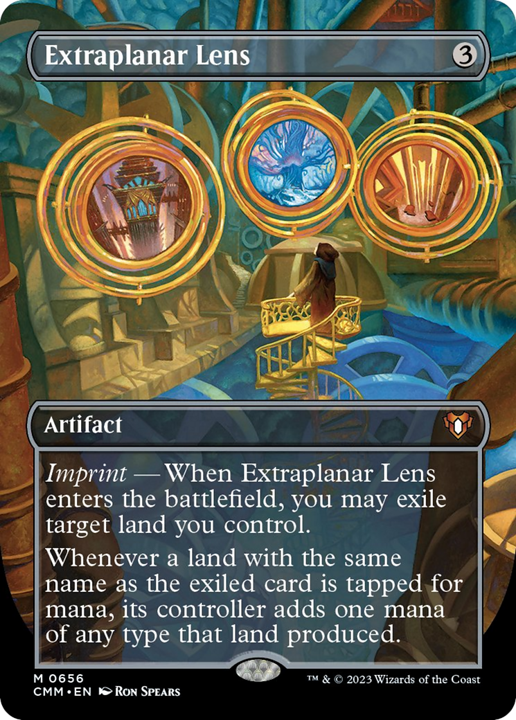 Extraplanar Lens (Borderless Alternate Art) [Commander Masters] | Galaxy Games LLC