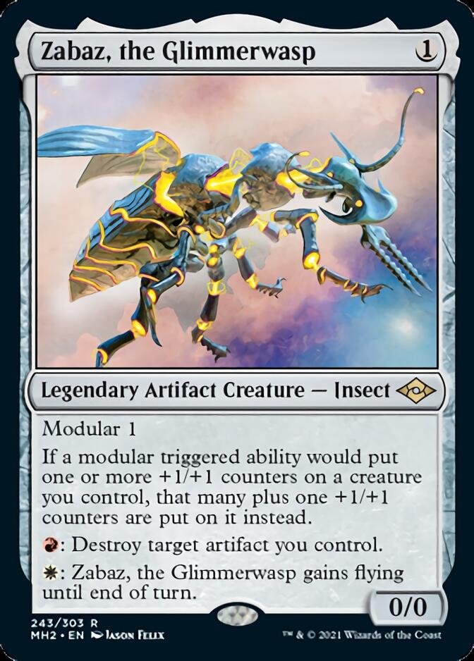 Zabaz, the Glimmerwasp [Modern Horizons 2] | Galaxy Games LLC