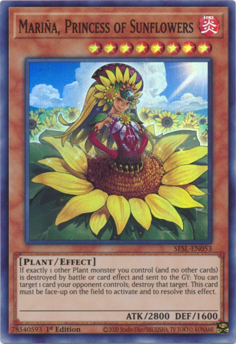 Marina, Princess of Sunflowers [SESL-EN053] Super Rare | Galaxy Games LLC