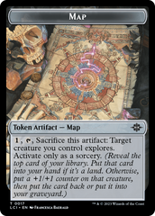 Treasure (0018) // Map Double-Sided Token [The Lost Caverns of Ixalan Tokens] | Galaxy Games LLC