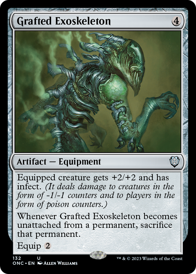 Grafted Exoskeleton [Phyrexia: All Will Be One Commander] | Galaxy Games LLC