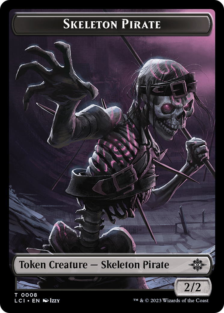 Gnome // Skeleton Pirate Double-Sided Token [The Lost Caverns of Ixalan Tokens] | Galaxy Games LLC