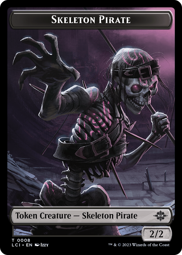 Skeleton Pirate Token [The Lost Caverns of Ixalan Tokens] | Galaxy Games LLC