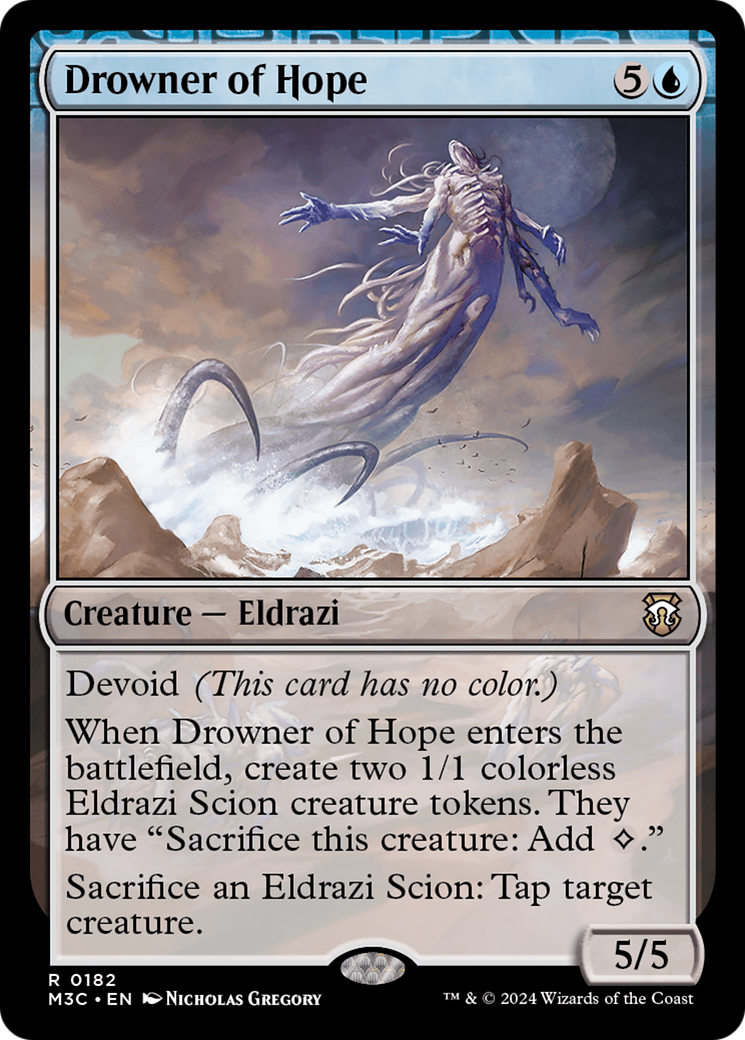 Drowner of Hope (Ripple Foil) [Modern Horizons 3 Commander] | Galaxy Games LLC