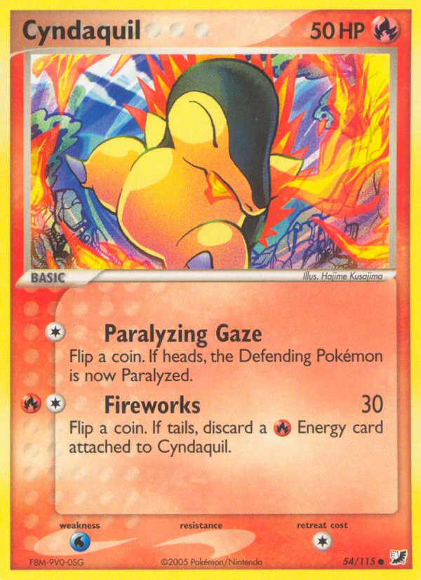 Cyndaquil (54/115) [EX: Unseen Forces] | Galaxy Games LLC