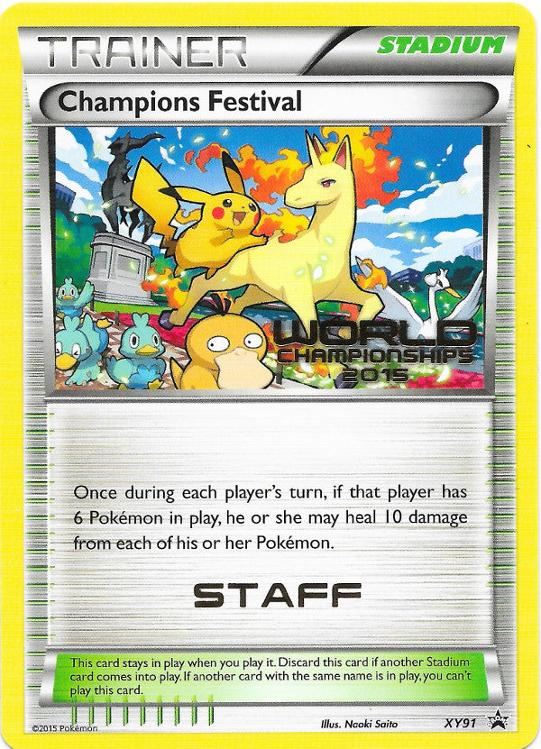 Champions Festival (XY91) (2015 Quarter Finalist) [XY: Black Star Promos] | Galaxy Games LLC