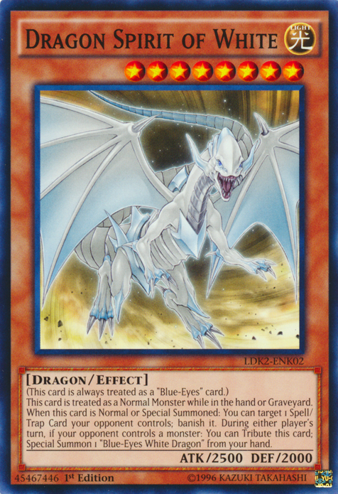 Dragon Spirit of White [LDK2-ENK02] Common | Galaxy Games LLC