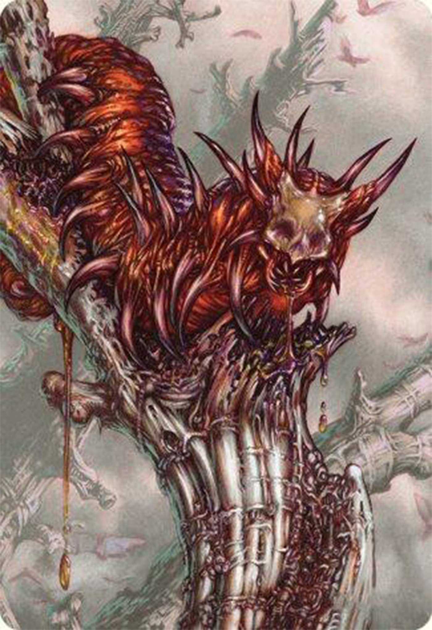 Grist, Voracious Larva Art Card [Modern Horizons 3 Art Series] | Galaxy Games LLC