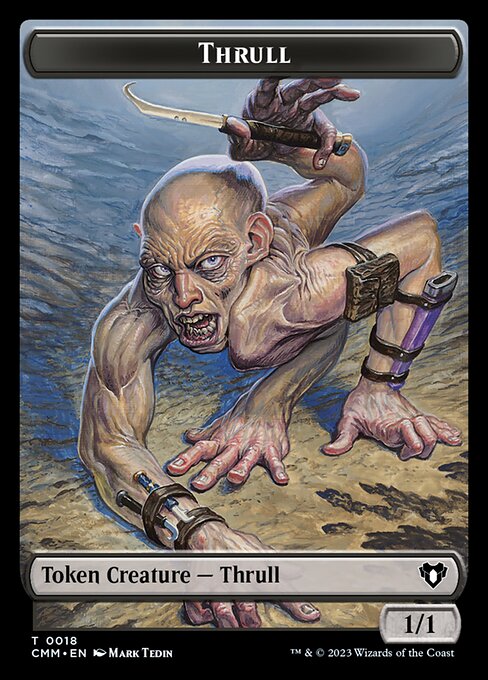 Bird // Thrull Double-Sided Token [Commander Masters Tokens] | Galaxy Games LLC