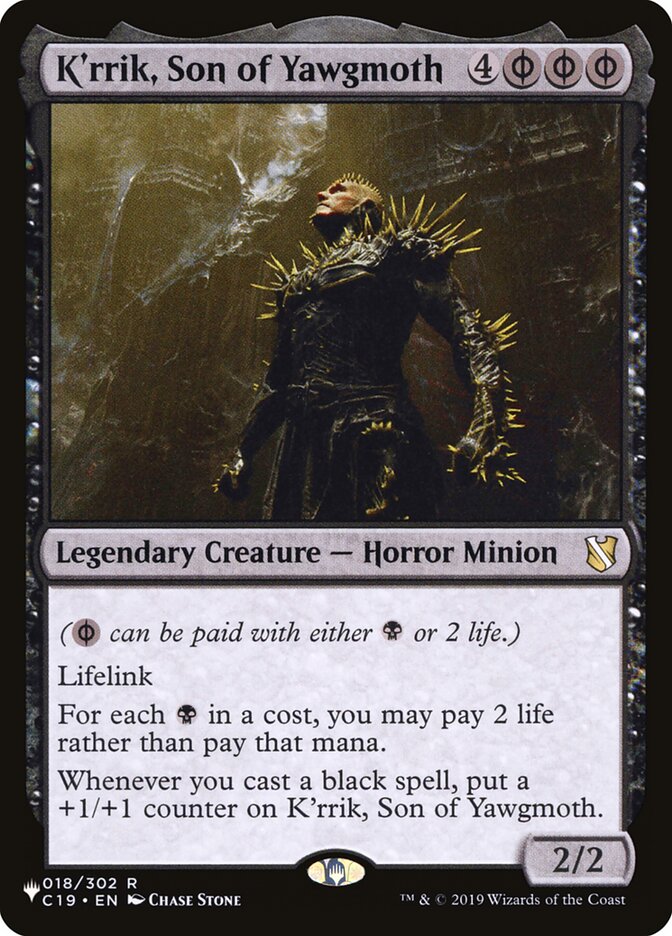 K'rrik, Son of Yawgmoth [The List] | Galaxy Games LLC