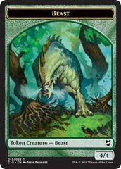 Beast (013) // Plant Double-Sided Token [Commander 2018 Tokens] | Galaxy Games LLC