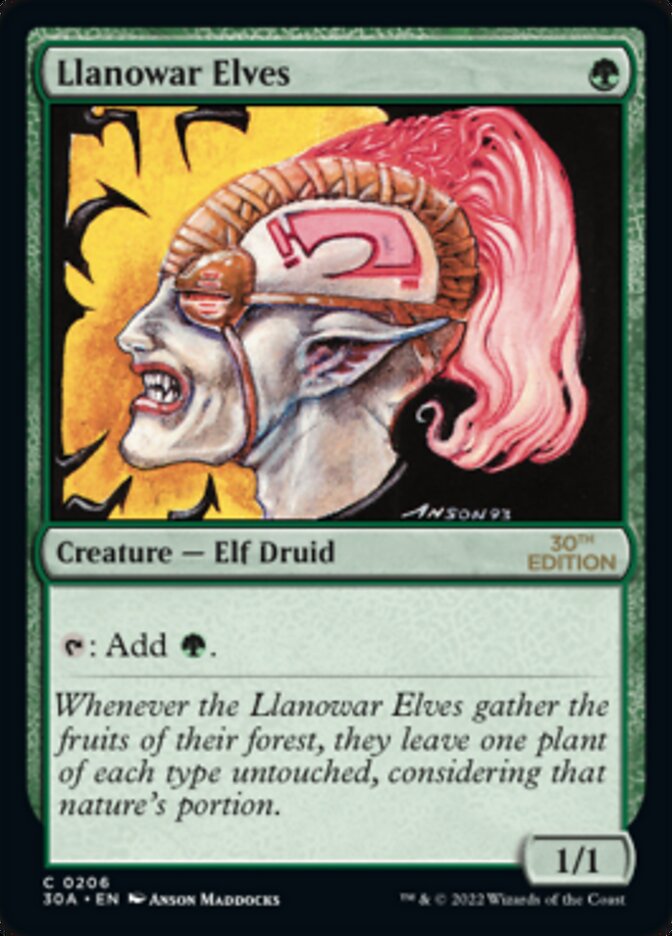 Llanowar Elves [30th Anniversary Edition] | Galaxy Games LLC