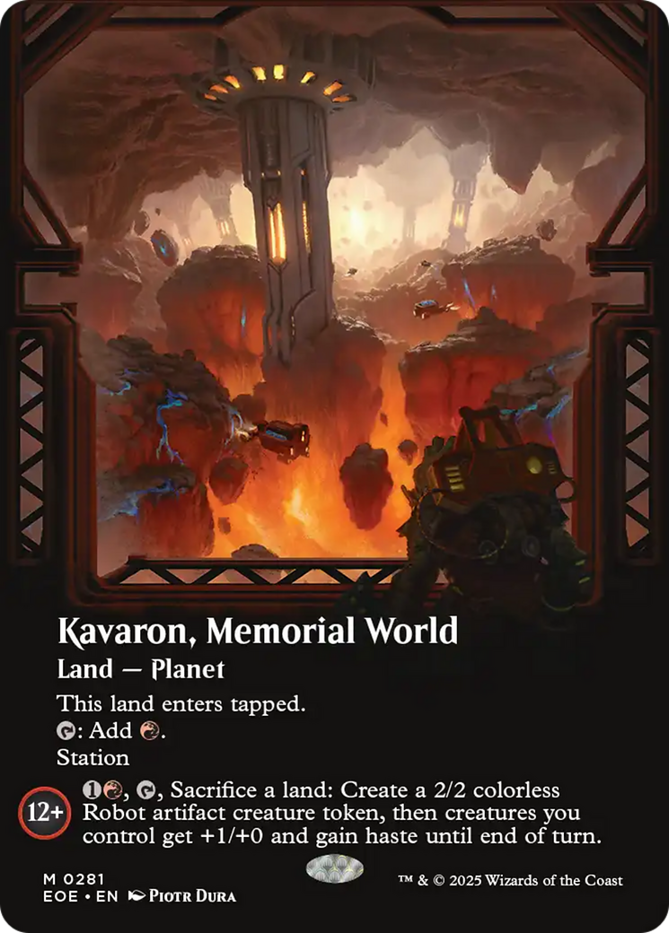 Kavaron, Memorial world (Borderless) [Edge of Eternities] | Galaxy Games LLC