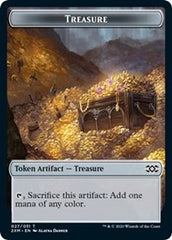 Treasure // Wurm (029) Double-Sided Token [Double Masters Tokens] | Galaxy Games LLC